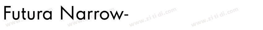Futura Narrow字体转换